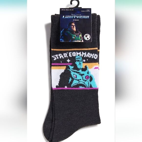 Disney Pixar Buzz Lightyear crew socks - Picture 1 of 8